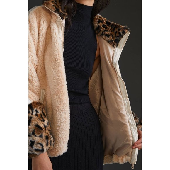 Anthropologie OOF Plush Faux Fur Jacket - Picture 2 of 4
